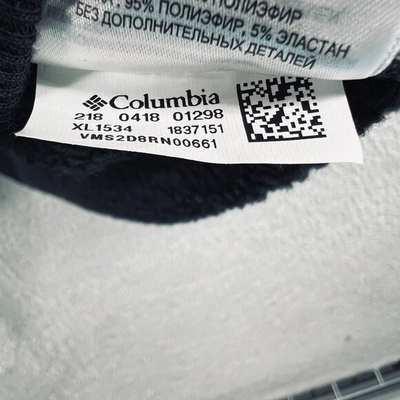 Columbia Womens Black Open Front Fleece Jacket Cardigan Cozy Lounge Travel Layer - Picture 6 of 9